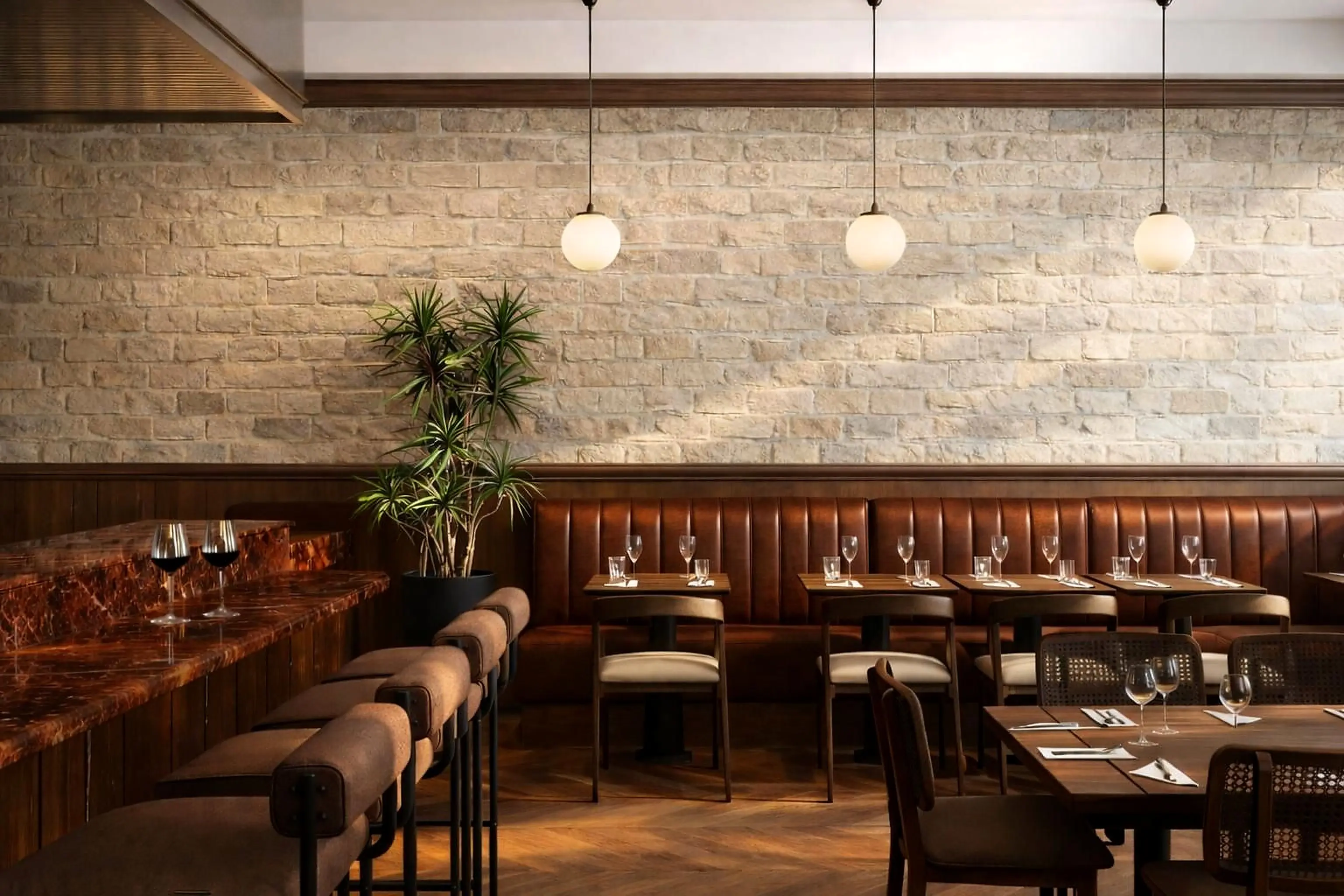 Intérieur du Bistrot des Frangins